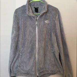Gray North Face jacket